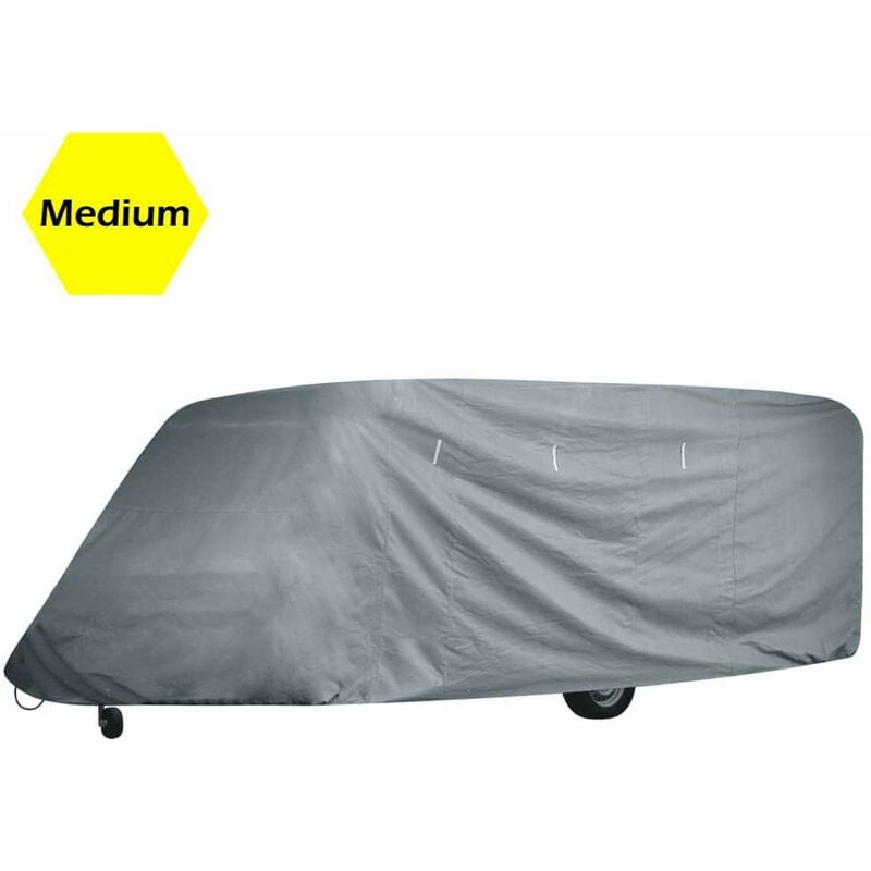 Housse de Protection pour Caravanes 610 cm : Préservez Votre Caravane en Hiver et en Toutes Saisons - Gris