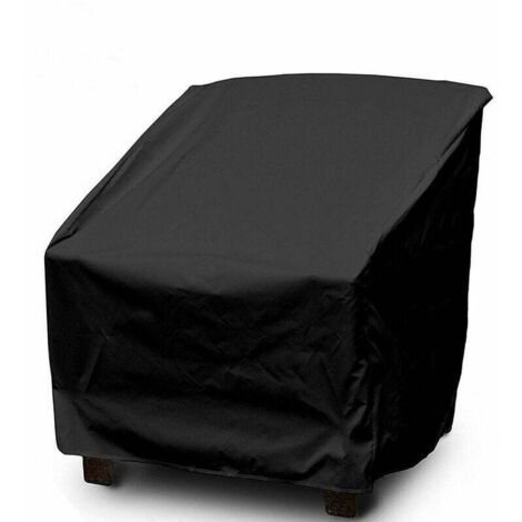 Housse de Protection pour Chaise de Jardin,  Housse Imperméable pour Fauteuil Extérieur, Bâche pour Chaise Lounge Banc Sofa en 420D Tissu Oxford, Durable et Coupe-Vent, 80×85×92-paquet uniq