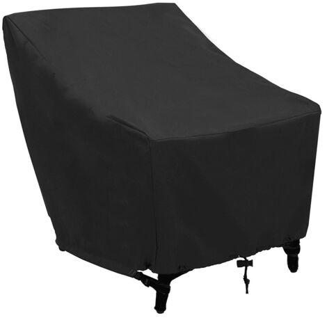 Housse de Protection pour Chaise de Patio avec Ventilation et Cordons de Serrage - Oxford Imperméable 210D - Dimensions: 27"x31"x40"