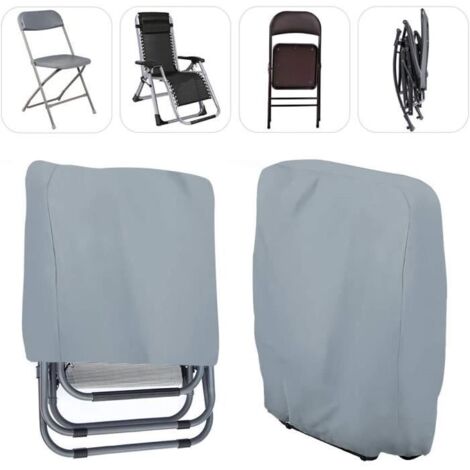Housse de Protection pour Chaise Longue Pliante - Anti-UV - 210D Oxford - 71×110 cm - Gris