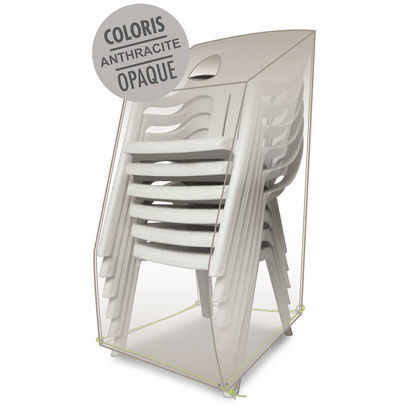Jardiline - Housse de protection Cover Air pour chaises empilables - 66 x 66 x 110/80 cm