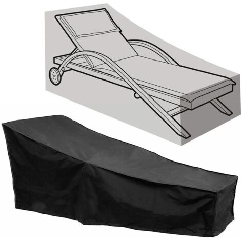 Housse de protection pour chaises longues et transats de jardin, imperméable et résistante aux UV, avec sac de rangement inclus.