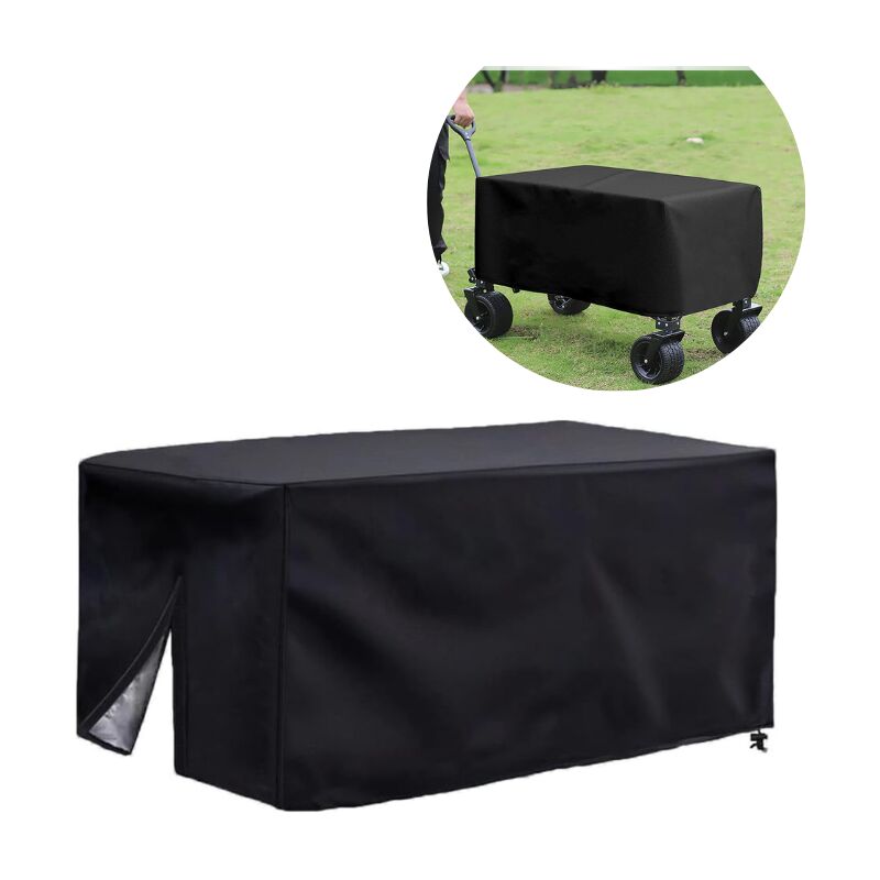 Housse de protection pour chariot de transport - Housse de protection pour chariot de jardin - Imperméable - Anti-UV - Anti-poussière - Tissu Oxford