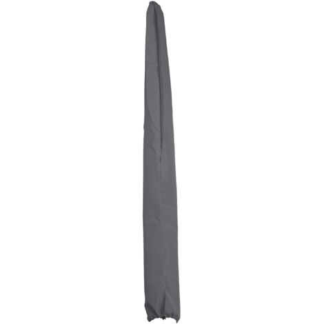 Housse de protection pour demi-parasol alu 2 -70m Parla - housse Cover avec cordon de serrage - anthracite