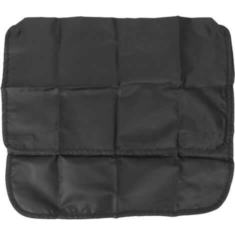 Housse de Protection pour Dossier de Chaise en Tissu Oxford Résistant aux Taches - Noir