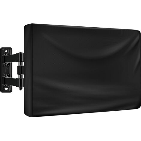 Housse de protection pour écran plat d'extérieur - Tissu 210D - Noir (94 x 15 x 64 cm)