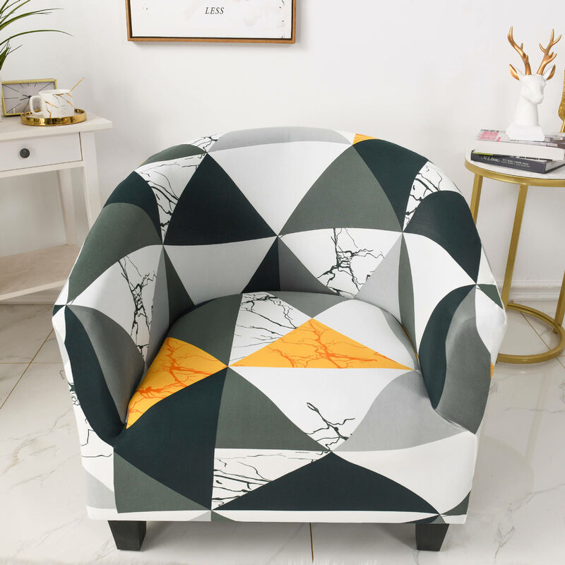 Housse de Protection pour Fauteuil de Club(Couleur)- Très Extensible - Amovible et Lavable - Protection de Meubles pour Le Salon