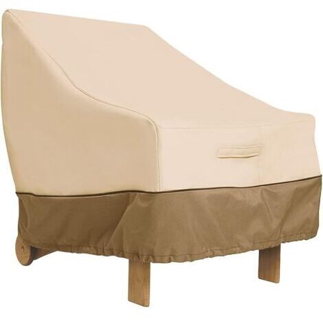 Housse de Protection pour Fauteuil de Jardin - Tissu Oxford 210D Étanche (80x85x91,5cm)
