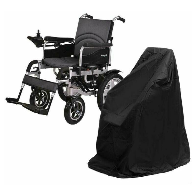 Housse de protection pour fauteuil roulant électrique, Imperméable, Anti-UV-100x75x100cm Noir