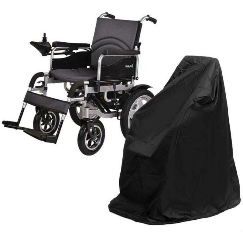 Housse de protection pour fauteuil roulant électrique, Imperméable, Anti-UV-100x75x100cm Noir