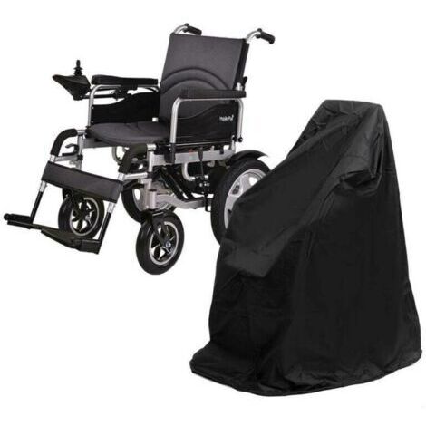 Housse de protection pour fauteuil roulant électrique, Imperméable, Anti-UV-100x75x100cm Noir
