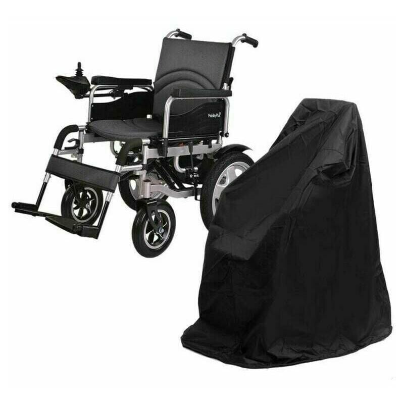 Housse de protection pour fauteuil roulant électrique, Imperméable, Anti-UV-115x75x130cm Noir