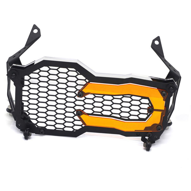 Housse De Protection Pour Grille De Protection De Phare De Moto Avec 1 Remplacement De Tranche De Lampe Pour Bmw R1200 R1250 Gs Adv, Orange