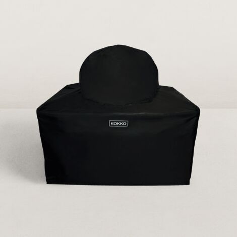 Housse de protection pour kamado avec chariot XL – Tissu PVC imperméable 600D – Dimensions 135 x 85 cm – Forme ronde ajustée