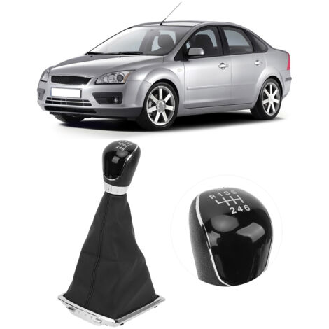 Housse de protection pour levier de vitesse Focus 2009-2012 - ABS/PU cuir - Noir