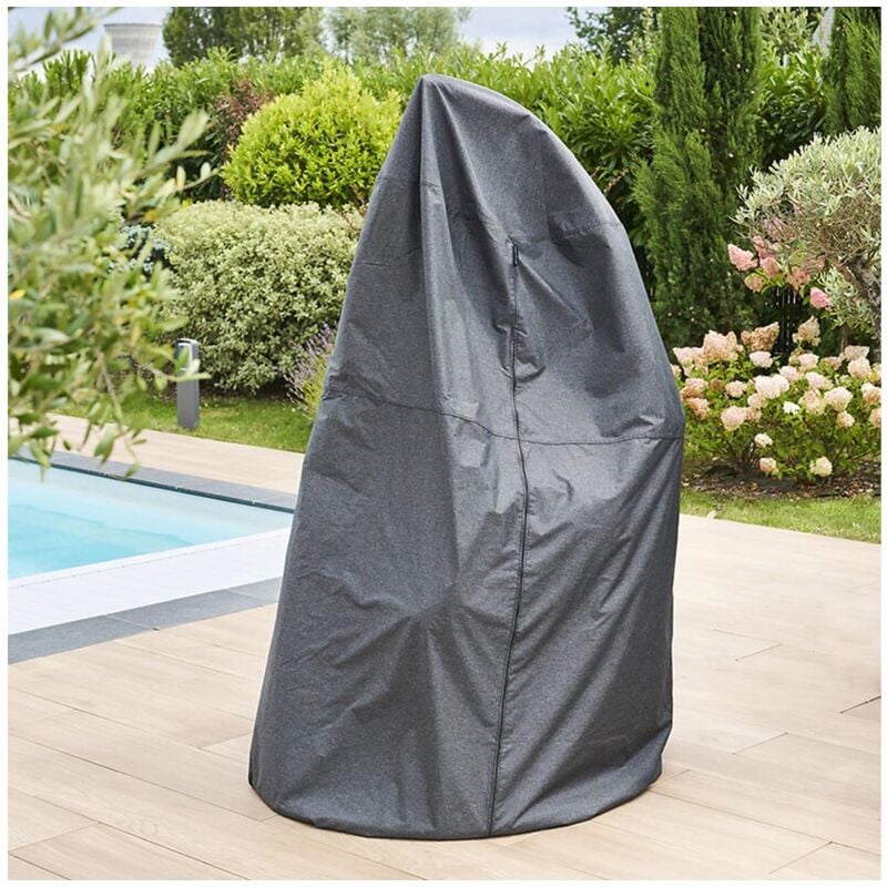 Housse pour loveuse/fauteuil suspendu Hambo gris - ø 125 x 205 cm - Hespéride