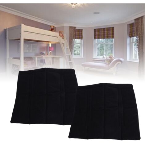 Housse de protection pour marche d'escalier de lit superposé en feutre doux et antidérapant, taille 25x25cm, 4 pièces avec attaches