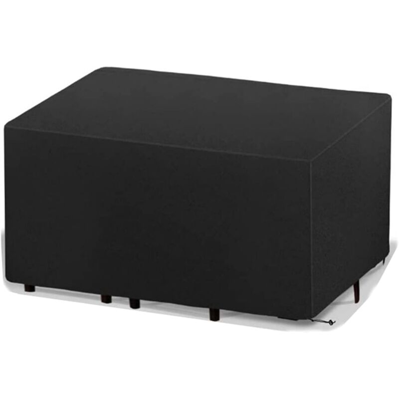 Housse de protection pour meubles de jardin en rotin, grande housse de protection pour table d'extérieur, imperméable et résistante, Oxford, 242 x