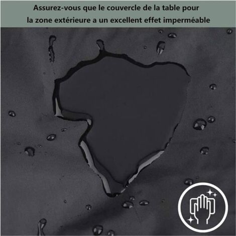 Housse de protection pour meubles de jardin, en tissu Oxford imperméable, pour Table de jardin, bâche de protection, 150x80x80 cm