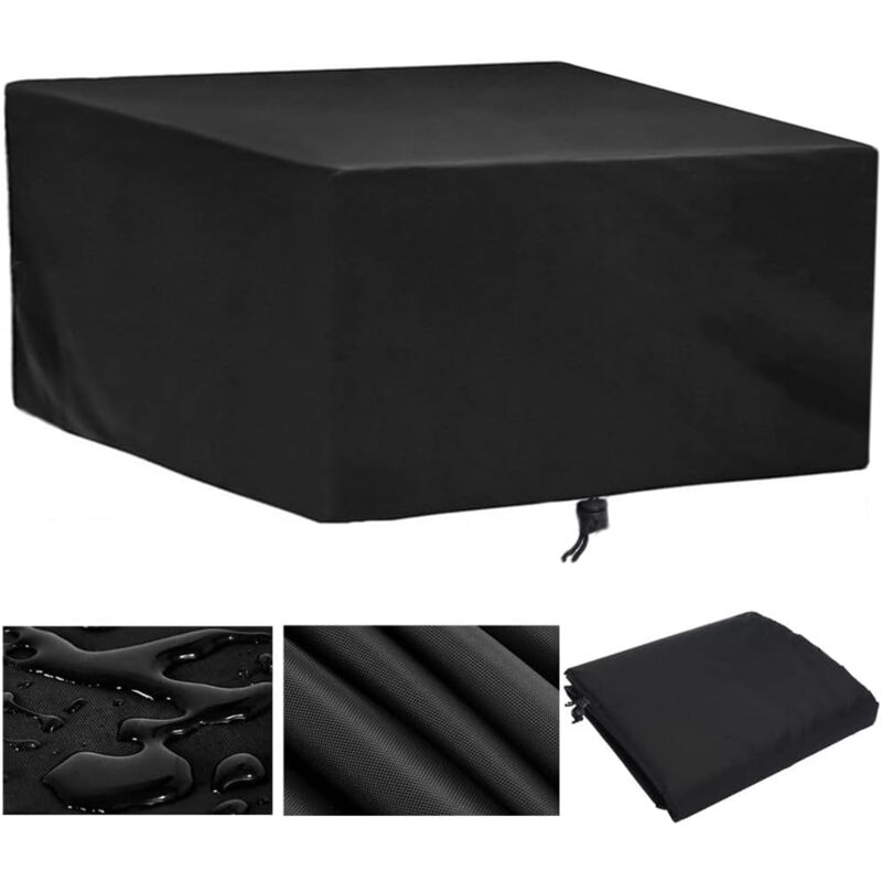 Housse de protection pour meubles de jardin, housse de table d'extérieur 99 x 89 x 80 cm, robuste, rectangulaire, résistante à la pluie, à la