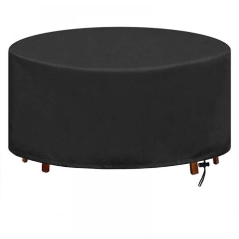 Housse de protection pour meubles de jardin, imperméable et résistante, pour table de jardin ronde, protection UV et anti-poussière, 230 x 110 cm