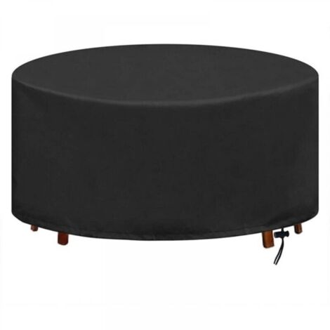 Housse de protection pour meubles de jardin, imperméable et résistante, pour table de jardin ronde, protection UV et anti-poussière, 230 x 110 cm
