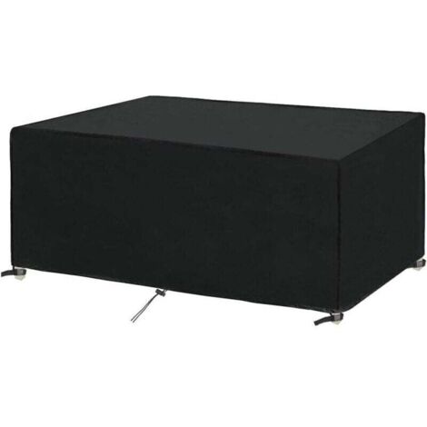Housse de protection pour meubles de jardin, protège les tables de jardin et les meubles d'extérieur de l'eau, du vent, des UV et du froid, 180x100x75cm