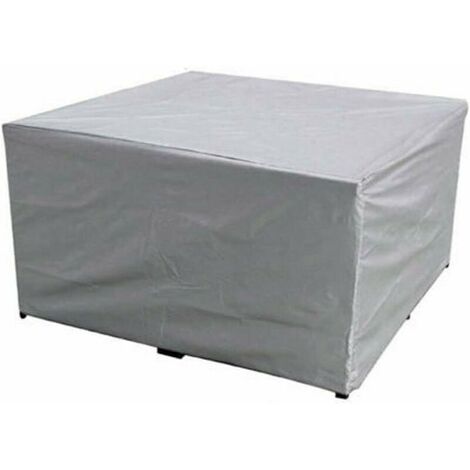 Housse de protection pour meubles de jardin, tissu en polyester imperméable, pour table et chaises de jardin, anti-UV, pour table de jardin reculaire et chaises - 150x150x75 CM