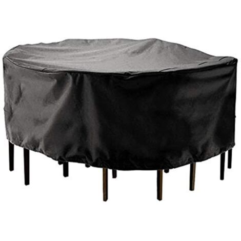 Housse de Protection pour Meubles de Jardin,housse de Table Ronde,imperméable Et résistante,anti-UV