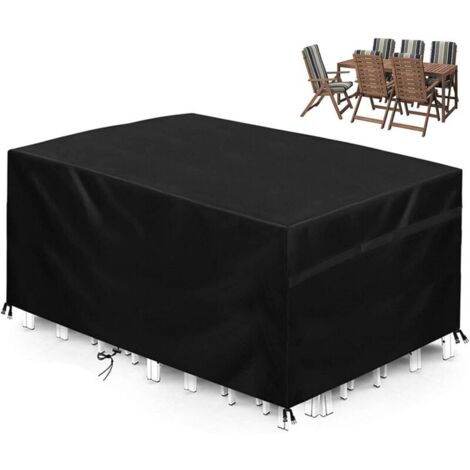 Housse De Protection Pour Mobilier De Jardin, Bâche Oxford 420d, Imperméable, Résistante À L'hiver Et Aux Uv (200 X 160 X 70 Cm)