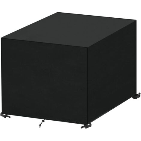 Housse de protection pour mobilier de jardin, carrée, imperméable et résistante aux UV, tissu Oxford 420D, noir, 90 x 90 x 90 cm