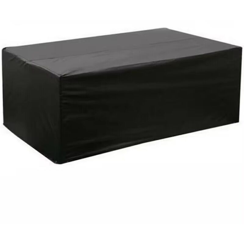 Housse de protection pour mobilier de jardin - imperméable - résistante - tissu Oxford 210D - 210 x 110 x 75 cm - noire - extérieure - housse de