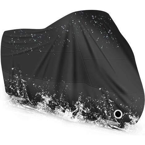 Housse de Protection pour Moto imperméable, résistant au Froid et intempéries 210T (XL-230x95x125cm)