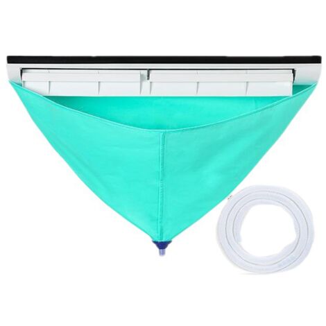 Housse de Protection pour Nettoyage de Climatiseur Split avec Port de Vidange et Tuyau d'Eau