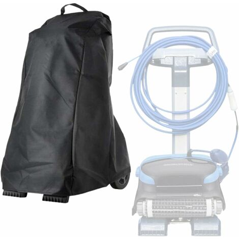 Housse De Protection pour Nettoyeur De Piscine, Écran Solaire Extérieur, Étanche À La Poussière, Compatible avec DOLPHlN Et La Plupart des Marques De Robots De Piscine (Black, 22*26*42inch)——VEBTles