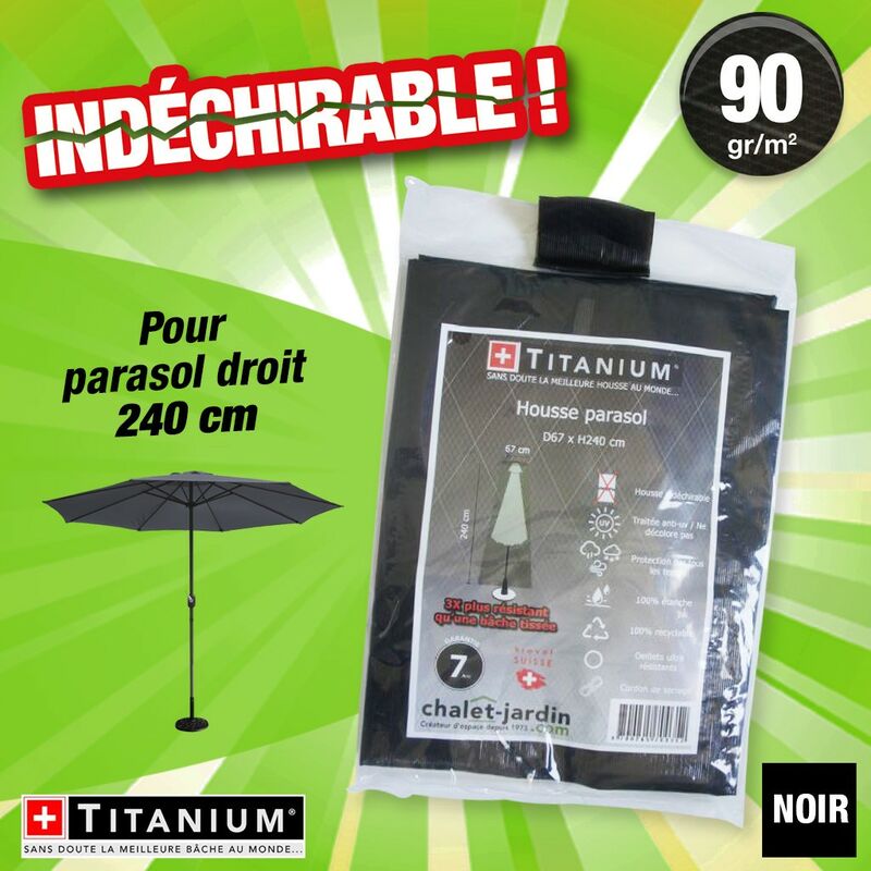 Outiror - housse protection indechirable parasol 240