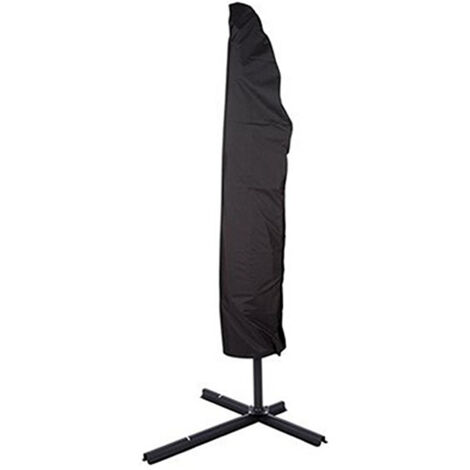 Housse de Protection pour Parasol de Patio - Housse Imperméable UV30+ pour Parasol jusqu'à 11 Pieds, Tissu Oxford 210D avec Fermeture à Cordon, Dimensions 190cm/265cm - Lot: 1 Housse + 1 Sac de Rangem