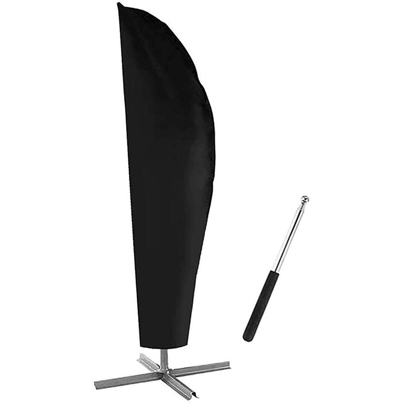 Xinuy - Housse de protection pour parasol déporté 2 à 4 m de large tissu Oxford 210D imperméable à la poussière Résistant aux uv 280 x 30/81/46 cm