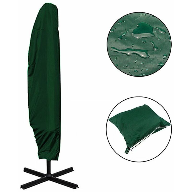 Shining House - Housse de protection pour parasol déporté ,210D imperméable à la poussière Résistant aux uv ,Housse 280cm pour parasol déporté