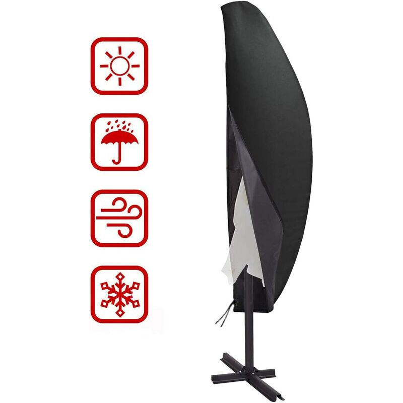 Housse de Protection pour Parasol déporté 210D Polyester TAFT