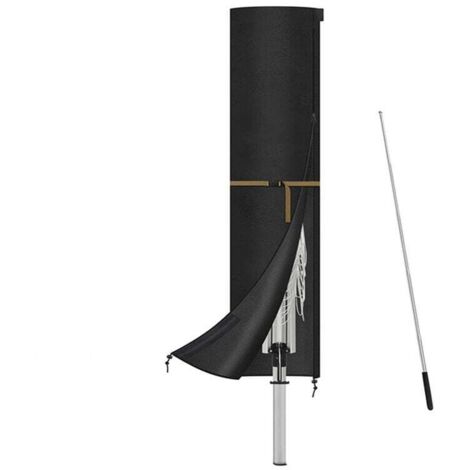 Housse de Protection pour Parasol Déporté avec Tige Tissu Oxford Robuste 3m 4m 5m 240x57cm