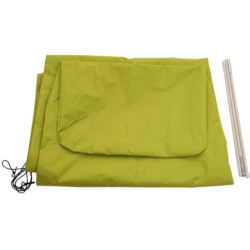 HHG - Housse de protection pour parasol jusqu'à 4,3 m (3x3 m), housse avec fermeture éclair vert clair - green