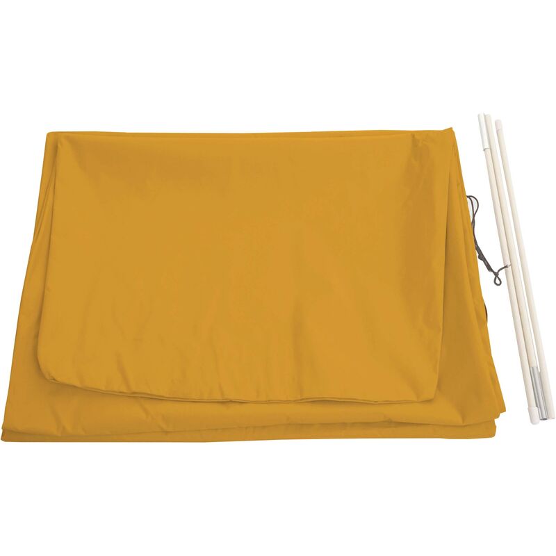 HHG - Housse de protection pour parasol jusqu'à 4,3 m (3x3 m), housse avec fermeture éclair jaune - yellow