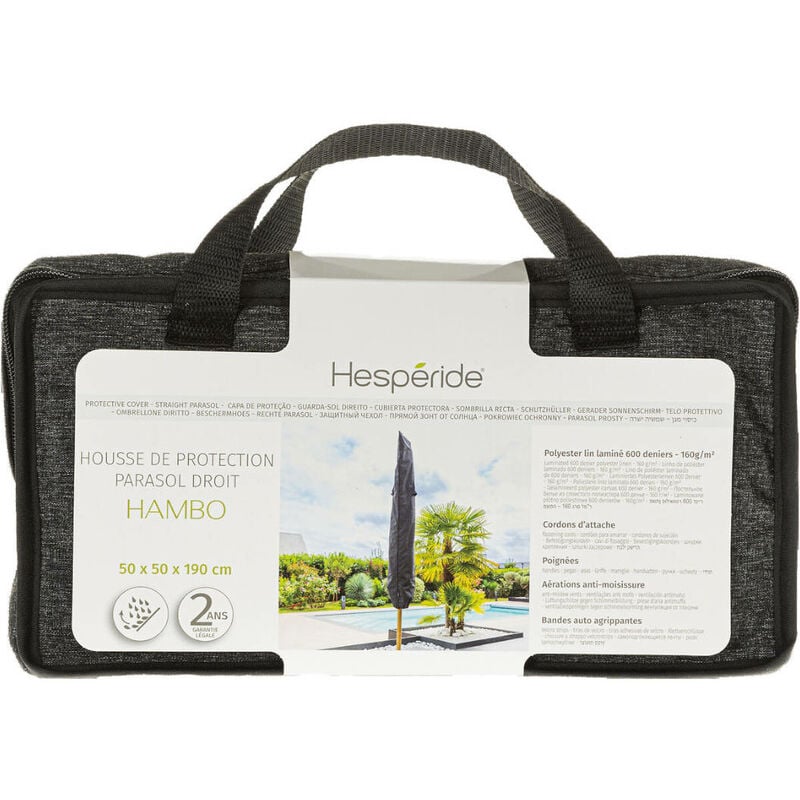 Hesperide - Housse de protection Hambo pour parasol droit -