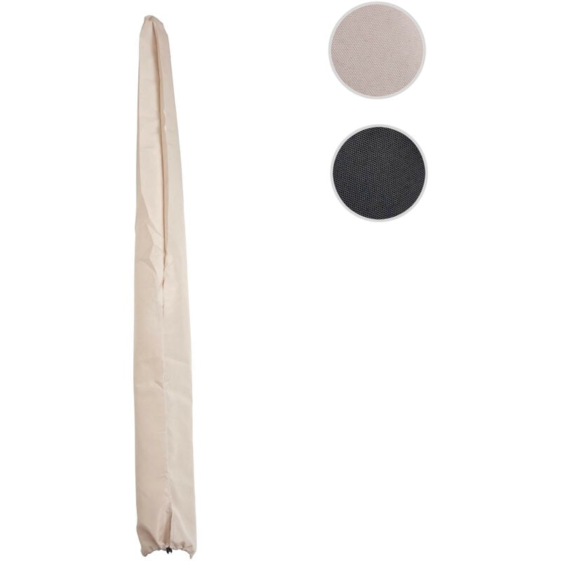 Mendler - Housse de protection pour parasol en aluminium N23 2x3m - housse Cover avec cordon de serrage - anthracite