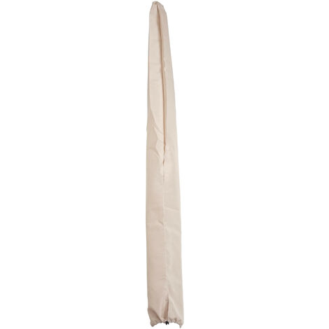 Housse de protection pour parasol en aluminium N23 2x3m - housse Cover avec cordon de serrage - crème