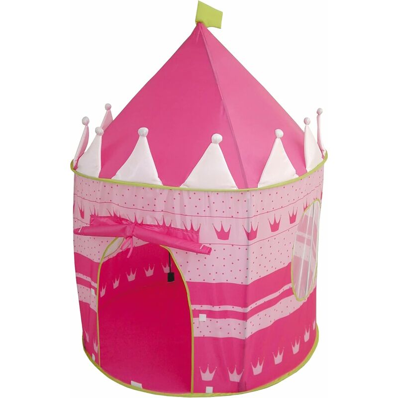 Digitalab - Tipi enfant Tente Enfants Bébé Princesse Pop Up Chateau Filles Rose 135 X105cm