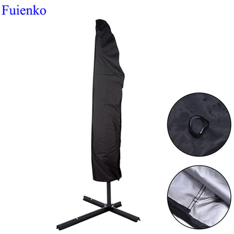 Housse de protection pour parasol Noir 205cmx25x57x48cm FUIENKO