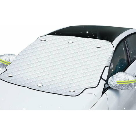 Protection thermique de pare-brise Premium avec couverture de rétroviseur  latéral 147x120 cm, Bâches de protection solaire, Bâches pour voitures