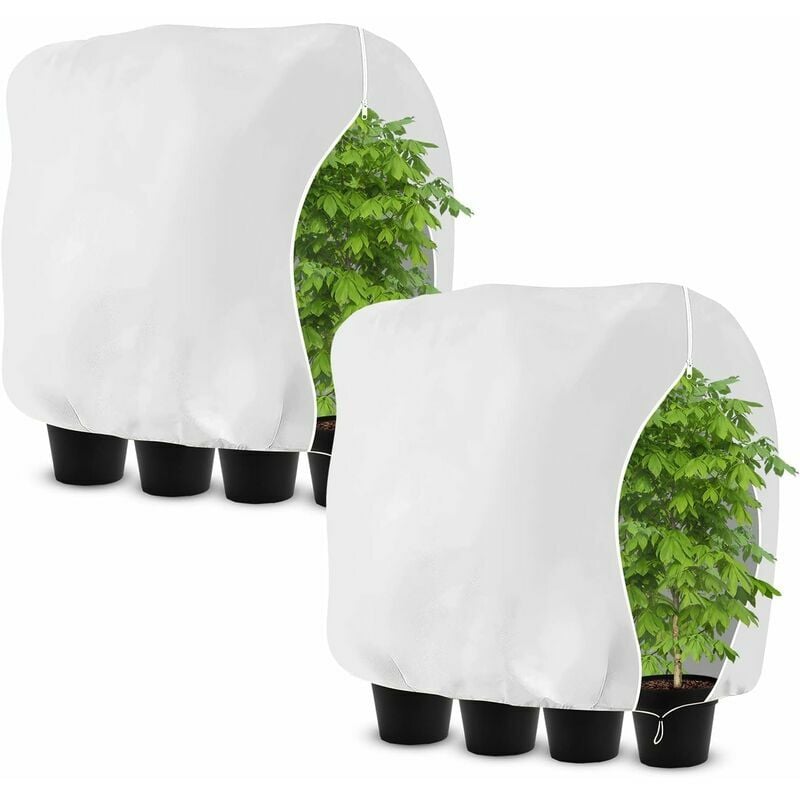 Housse de Protection pour Plantes d'hiver, économique Grande Capacité Housse Hivernage Plante, Housse Hivernage Plante avec Fermeture éclair et